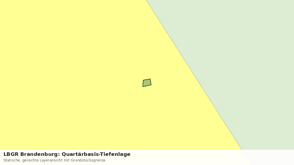 Statische Kartenansicht: LBGR Brandenburg: Quartärbasis-Tiefenlage