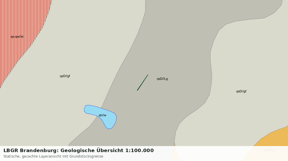 Statische Kartenansicht: LBGR Brandenburg: Geologische Übersicht 1:100.000