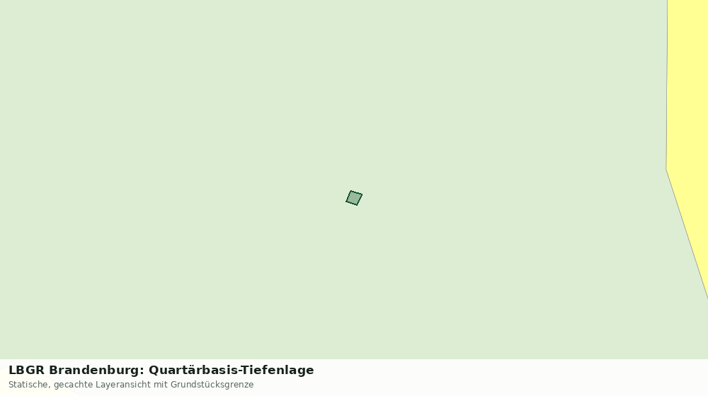 Statische Kartenansicht: LBGR Brandenburg: Quartärbasis-Tiefenlage