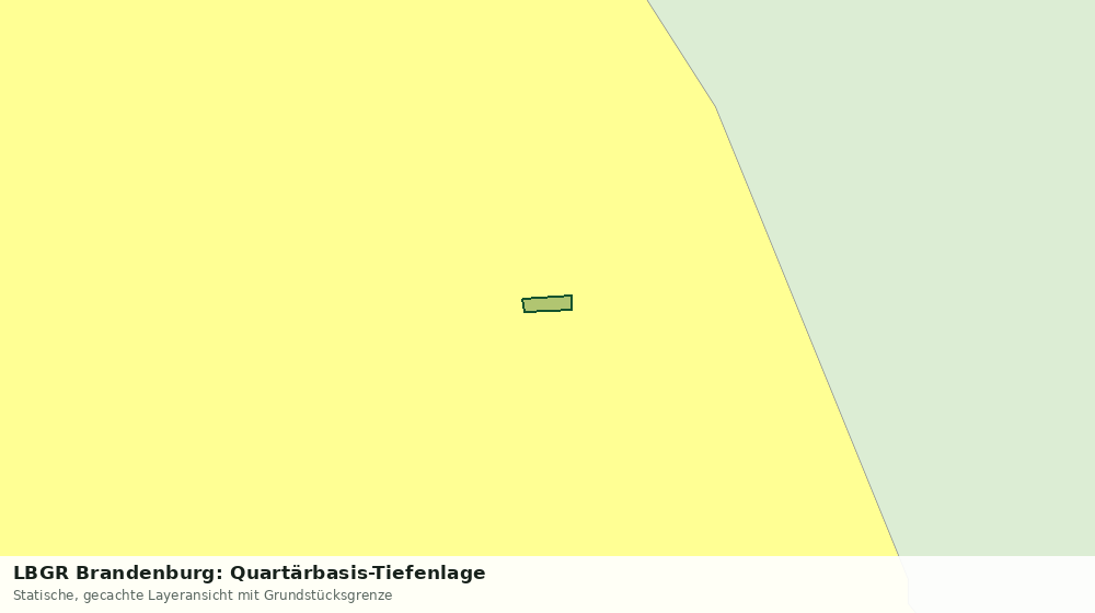 Statische Kartenansicht: LBGR Brandenburg: Quartärbasis-Tiefenlage