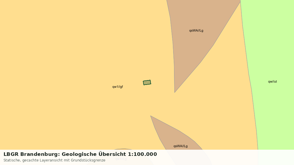 Statische Kartenansicht: LBGR Brandenburg: Geologische Übersicht 1:100.000