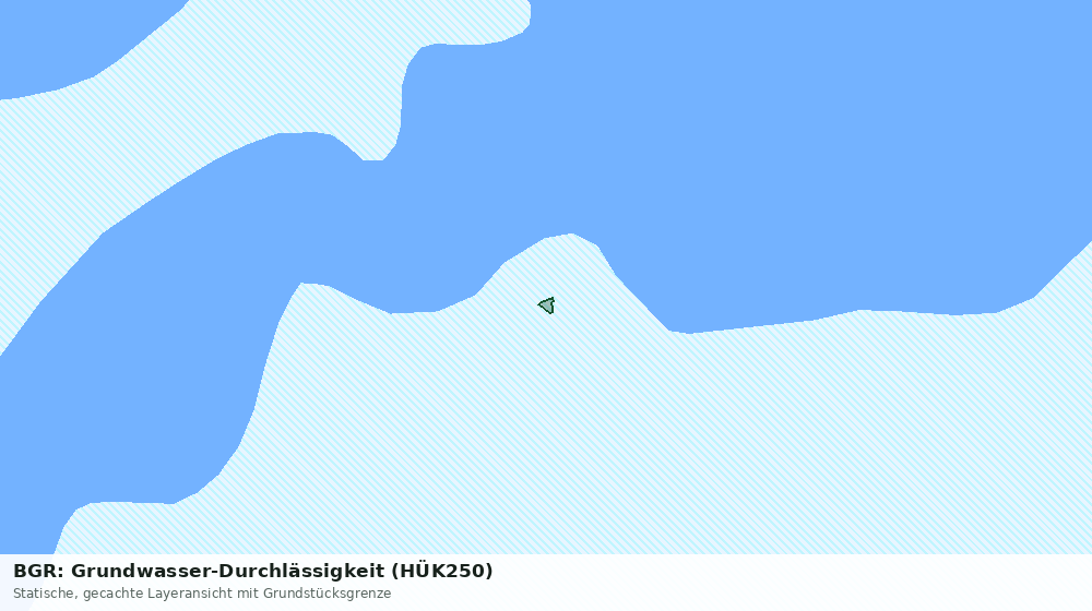 Statische Kartenansicht: BGR: Grundwasser-Durchlässigkeit (HÜK250)
