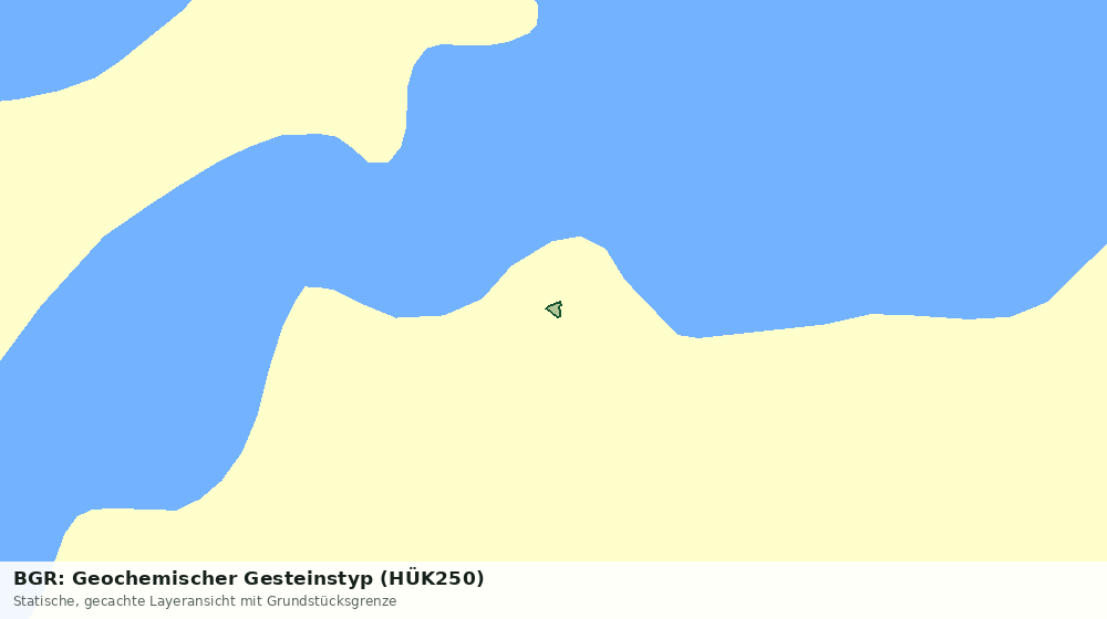 Statische Kartenansicht: BGR: Geochemischer Gesteinstyp (HÜK250)