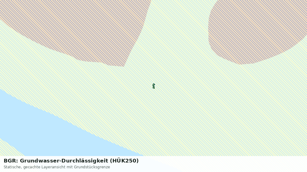 Statische Kartenansicht: BGR: Grundwasser-Durchlässigkeit (HÜK250)