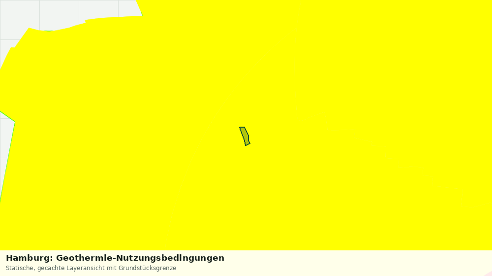 Statische Kartenansicht: Hamburg: Geothermie-Nutzungsbedingungen