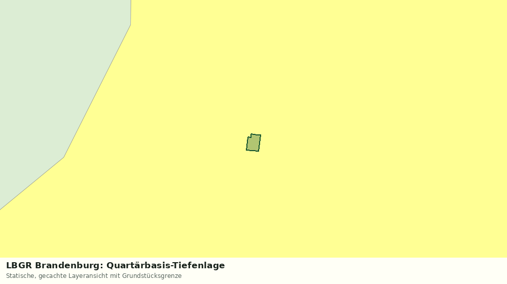Statische Kartenansicht: LBGR Brandenburg: Quartärbasis-Tiefenlage