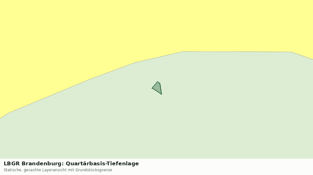 Statische Kartenansicht: LBGR Brandenburg: Quartärbasis-Tiefenlage
