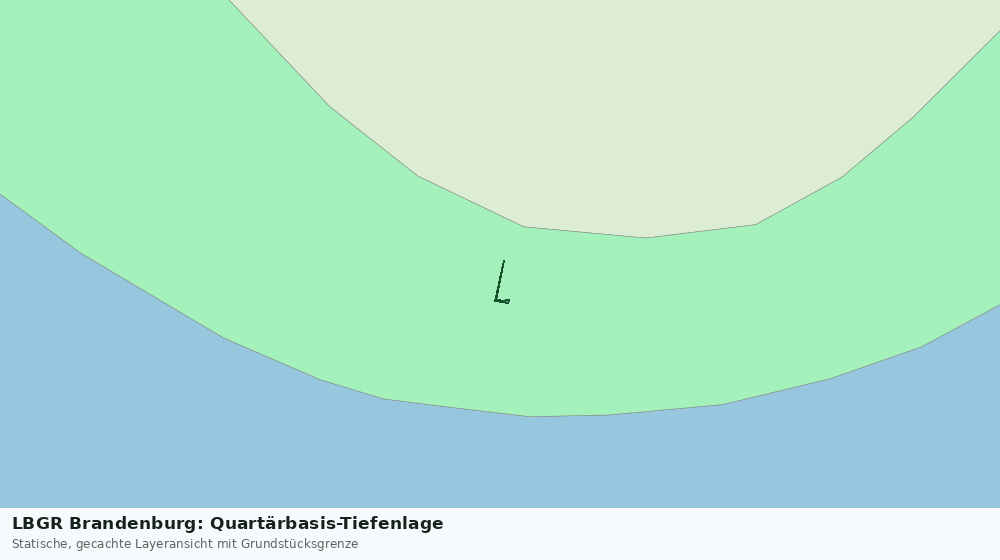 Statische Kartenansicht: LBGR Brandenburg: Quartärbasis-Tiefenlage