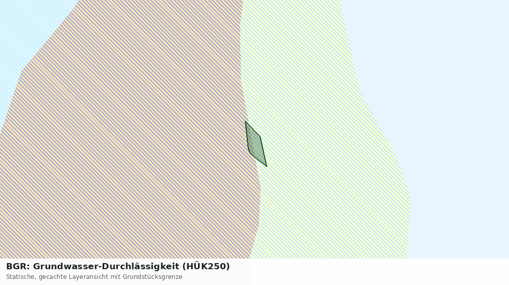 Statische Kartenansicht: BGR: Grundwasser-Durchlässigkeit (HÜK250)