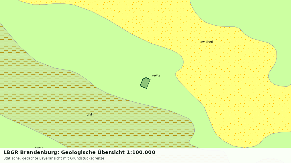 Statische Kartenansicht: LBGR Brandenburg: Geologische Übersicht 1:100.000