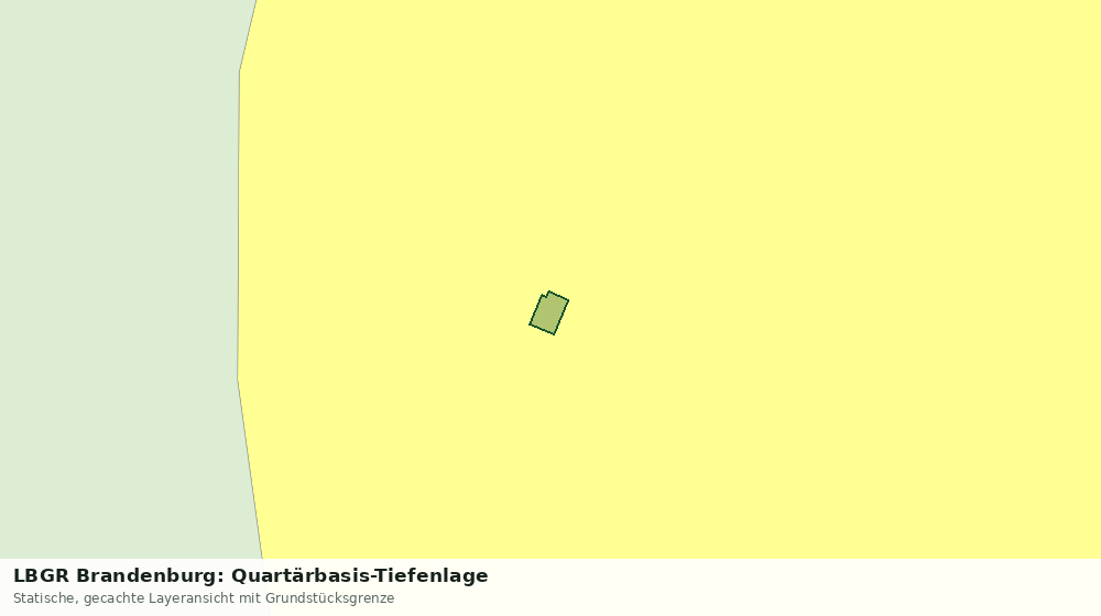 Statische Kartenansicht: LBGR Brandenburg: Quartärbasis-Tiefenlage