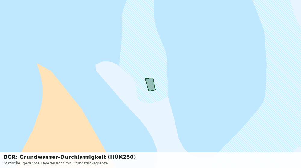 Statische Kartenansicht: BGR: Grundwasser-Durchlässigkeit (HÜK250)