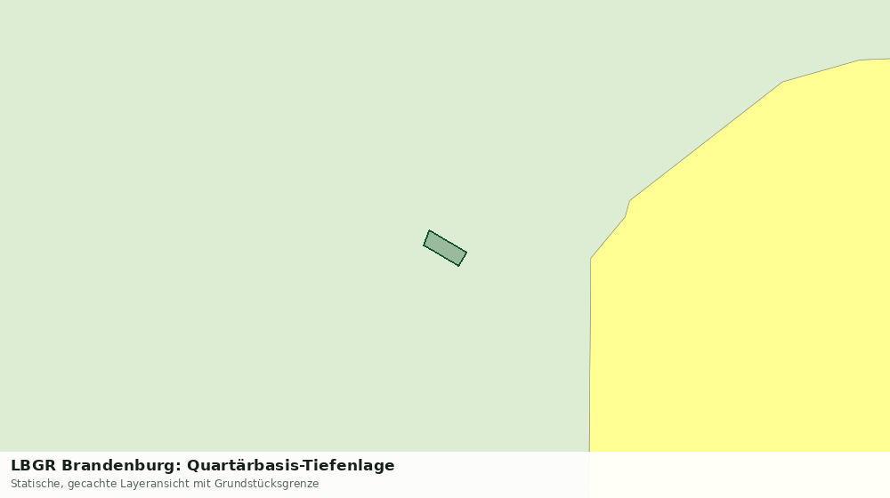 Statische Kartenansicht: LBGR Brandenburg: Quartärbasis-Tiefenlage