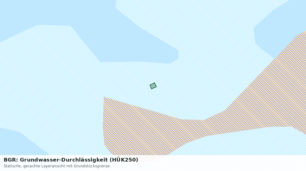 Statische Kartenansicht: BGR: Grundwasser-Durchlässigkeit (HÜK250)