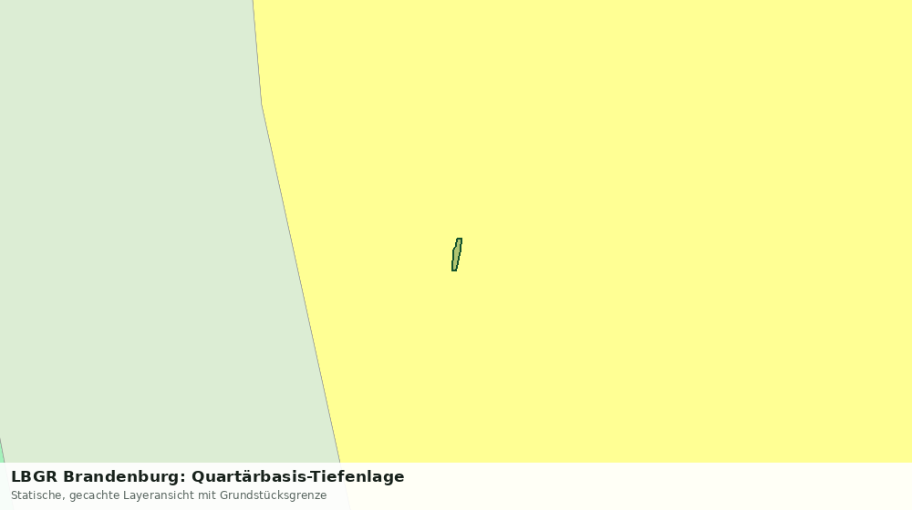 Statische Kartenansicht: LBGR Brandenburg: Quartärbasis-Tiefenlage