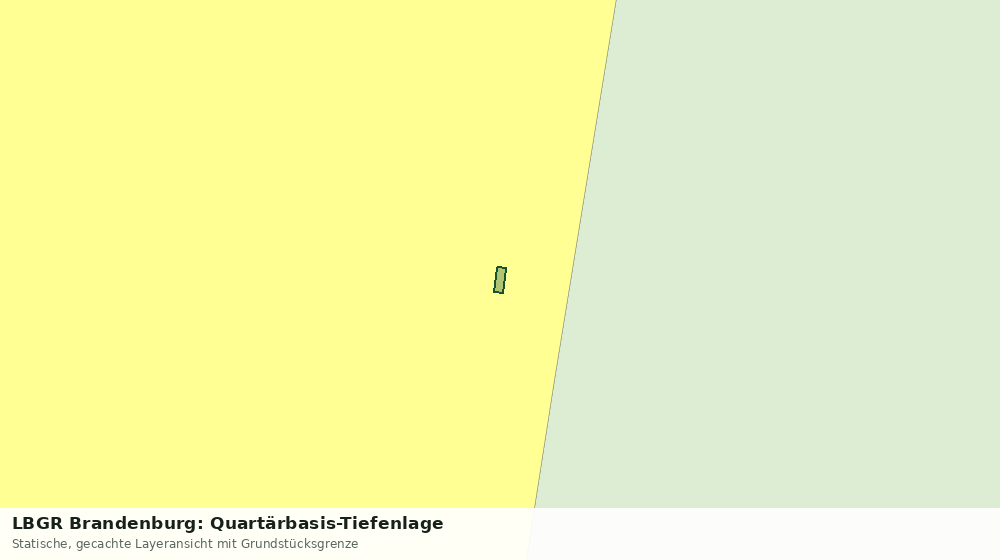 Statische Kartenansicht: LBGR Brandenburg: Quartärbasis-Tiefenlage