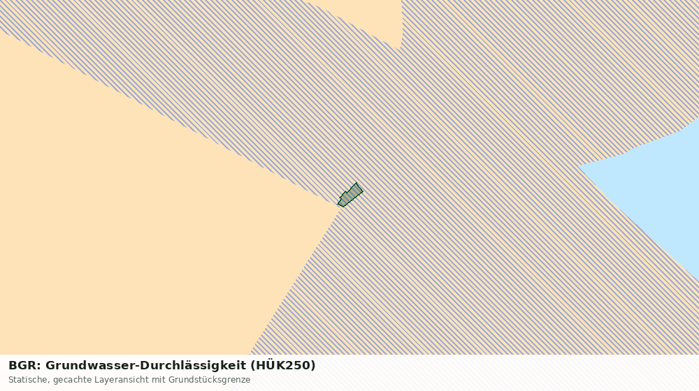 Statische Kartenansicht: BGR: Grundwasser-Durchlässigkeit (HÜK250)