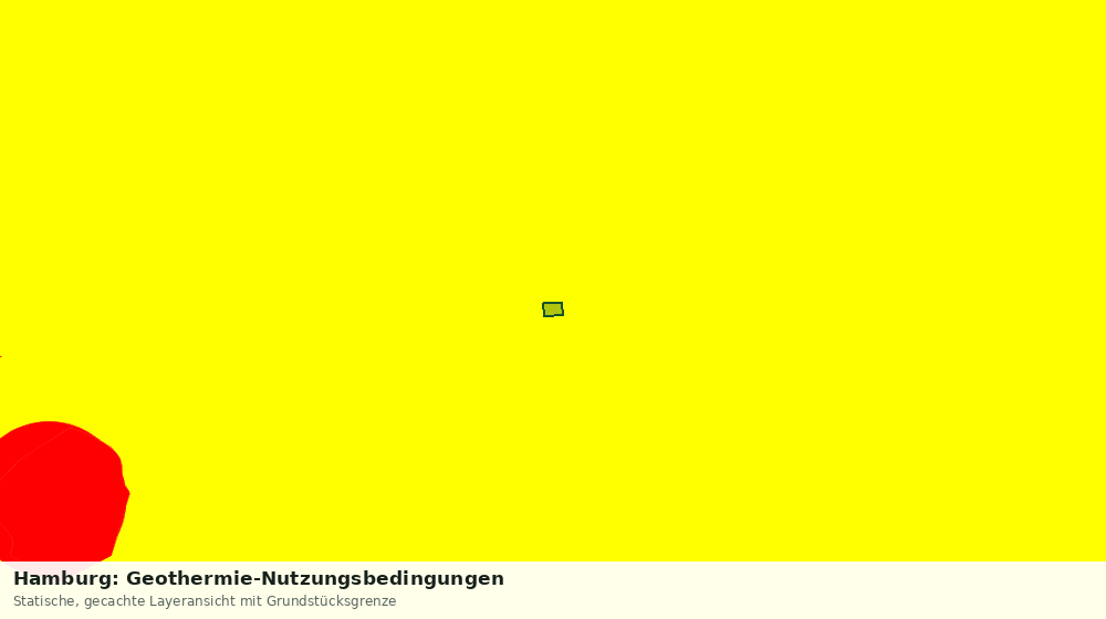 Statische Kartenansicht: Hamburg: Geothermie-Nutzungsbedingungen