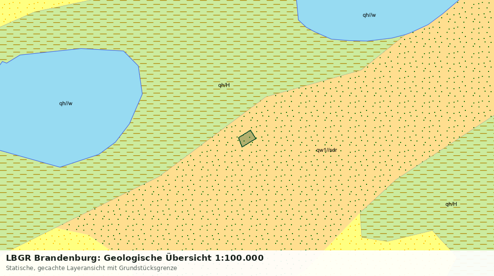 Statische Kartenansicht: LBGR Brandenburg: Geologische Übersicht 1:100.000