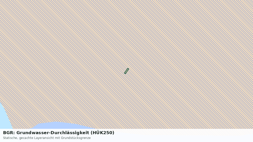 Statische Kartenansicht: BGR: Grundwasser-Durchlässigkeit (HÜK250)