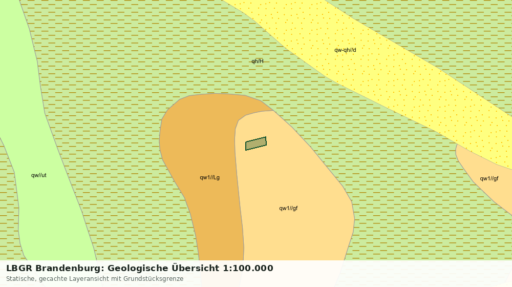 Statische Kartenansicht: LBGR Brandenburg: Geologische Übersicht 1:100.000