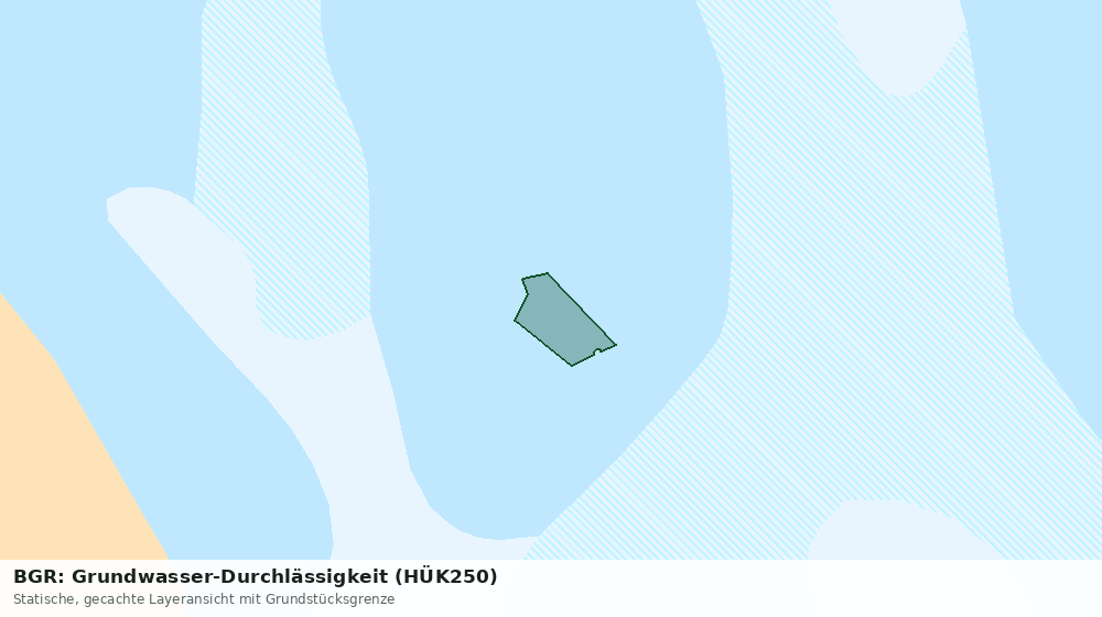 Statische Kartenansicht: BGR: Grundwasser-Durchlässigkeit (HÜK250)