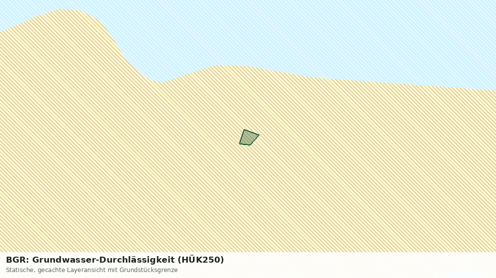 Statische Kartenansicht: BGR: Grundwasser-Durchlässigkeit (HÜK250)