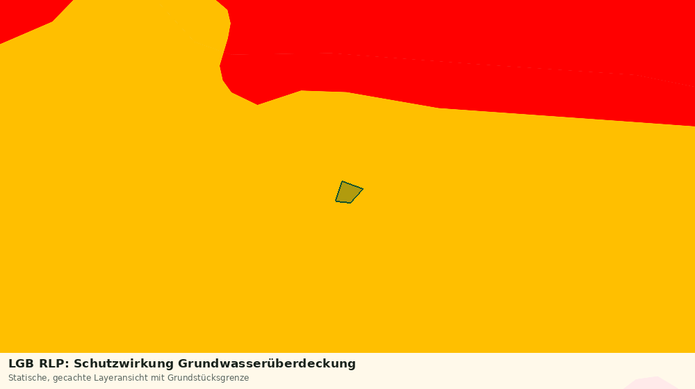 Statische Kartenansicht: LGB RLP: Schutzwirkung Grundwasserüberdeckung