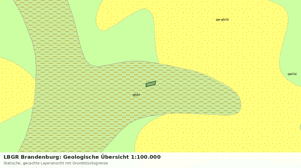 Statische Kartenansicht: LBGR Brandenburg: Geologische Übersicht 1:100.000