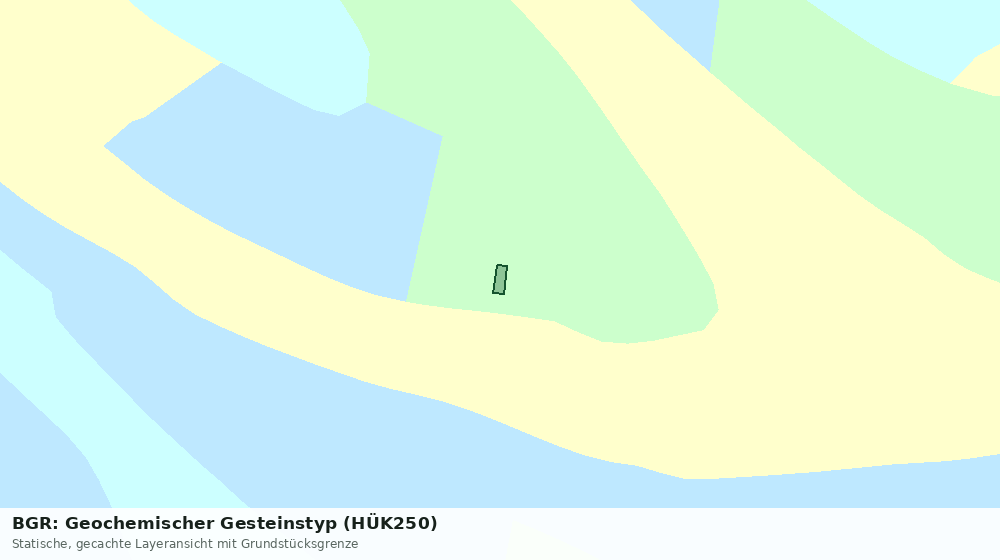 Statische Kartenansicht: BGR: Geochemischer Gesteinstyp (HÜK250)