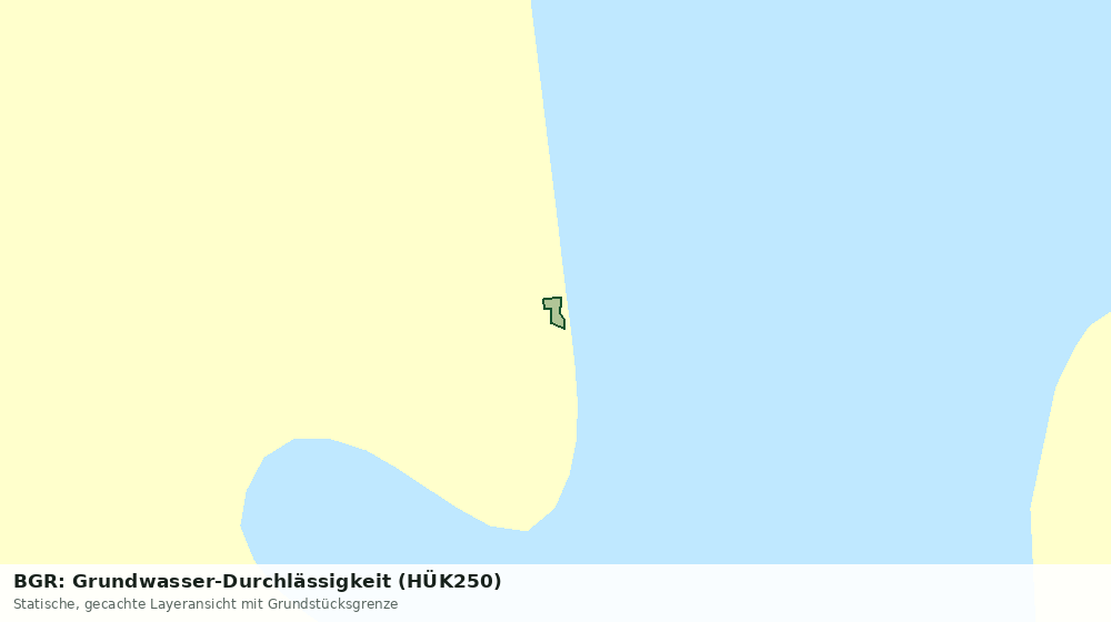 Statische Kartenansicht: BGR: Grundwasser-Durchlässigkeit (HÜK250)