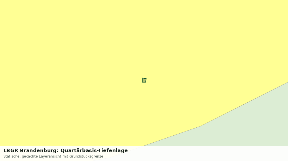 Statische Kartenansicht: LBGR Brandenburg: Quartärbasis-Tiefenlage