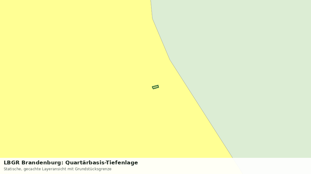 Statische Kartenansicht: LBGR Brandenburg: Quartärbasis-Tiefenlage