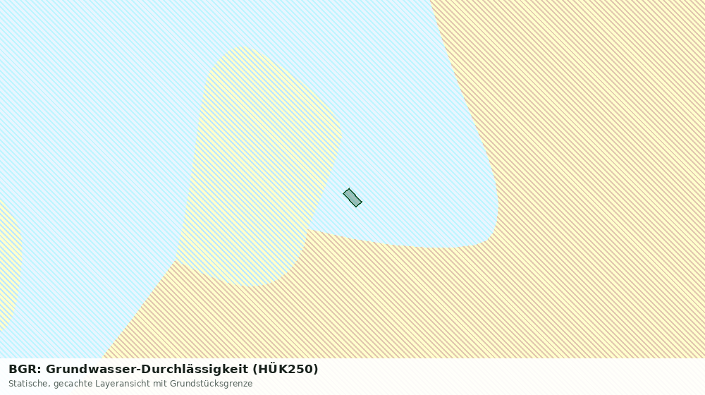 Statische Kartenansicht: BGR: Grundwasser-Durchlässigkeit (HÜK250)