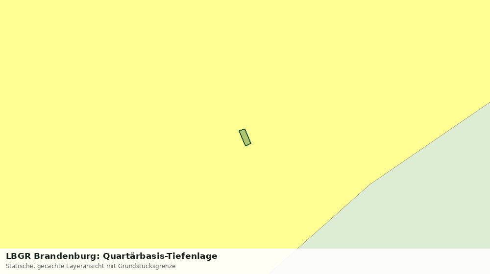 Statische Kartenansicht: LBGR Brandenburg: Quartärbasis-Tiefenlage