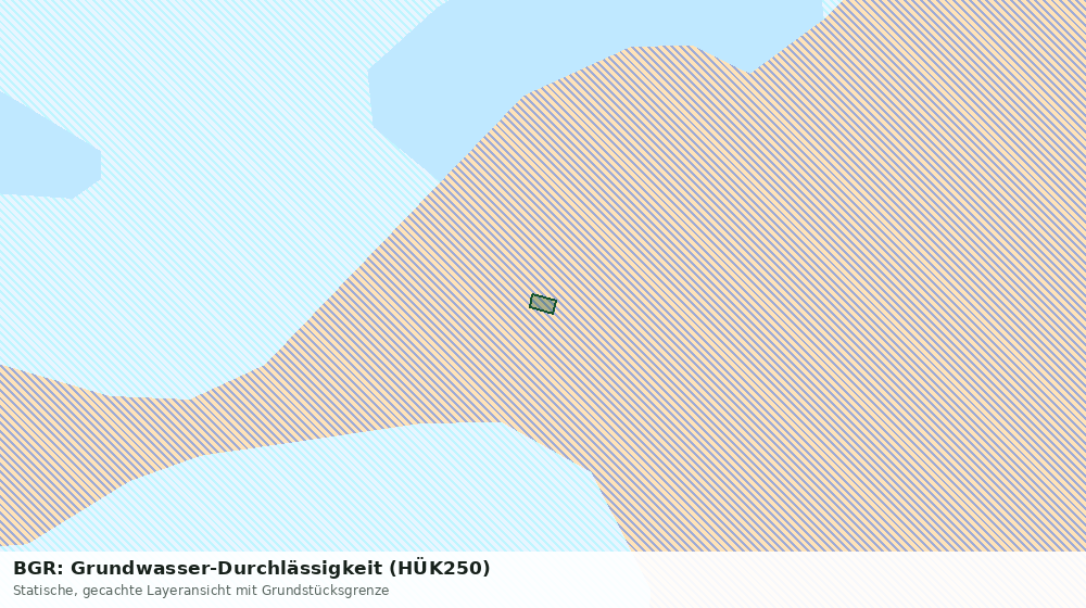 Statische Kartenansicht: BGR: Grundwasser-Durchlässigkeit (HÜK250)
