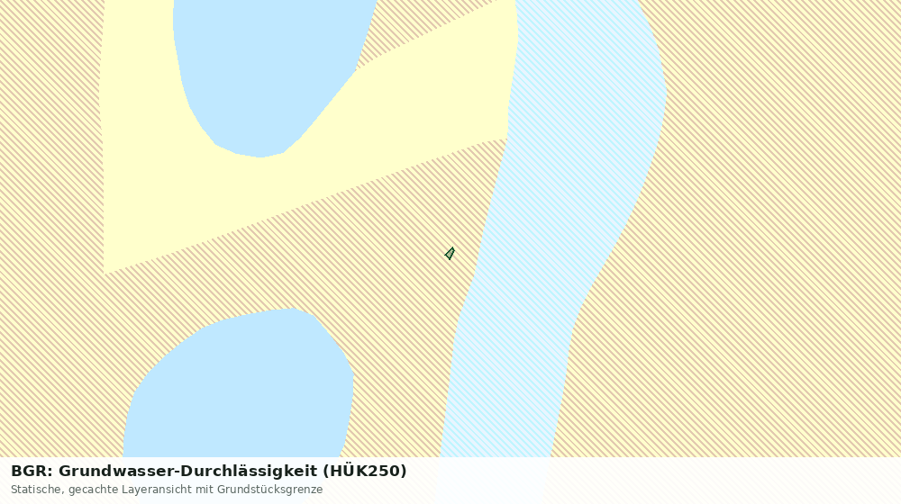 Statische Kartenansicht: BGR: Grundwasser-Durchlässigkeit (HÜK250)