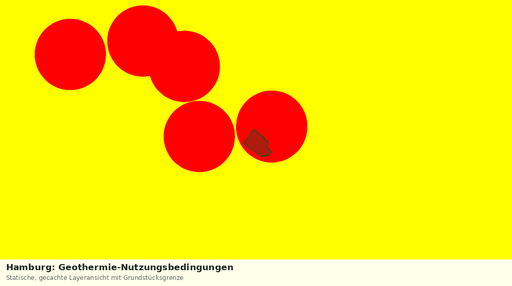 Statische Kartenansicht: Hamburg: Geothermie-Nutzungsbedingungen