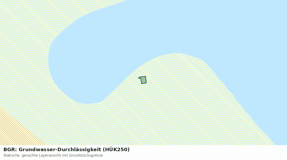 Statische Kartenansicht: BGR: Grundwasser-Durchlässigkeit (HÜK250)