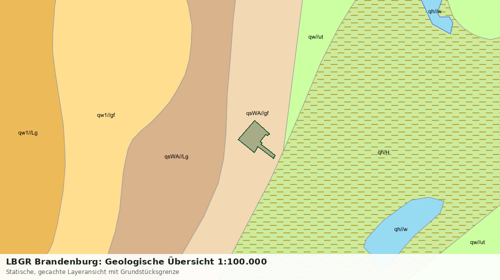 Statische Kartenansicht: LBGR Brandenburg: Geologische Übersicht 1:100.000
