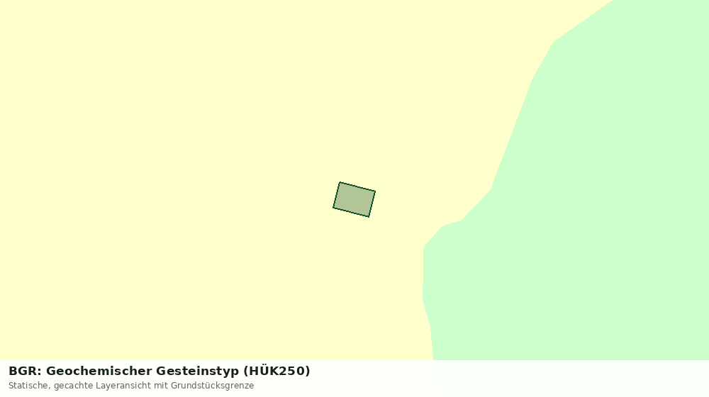 Statische Kartenansicht: BGR: Geochemischer Gesteinstyp (HÜK250)
