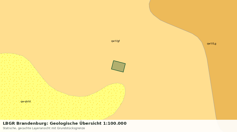 Statische Kartenansicht: LBGR Brandenburg: Geologische Übersicht 1:100.000