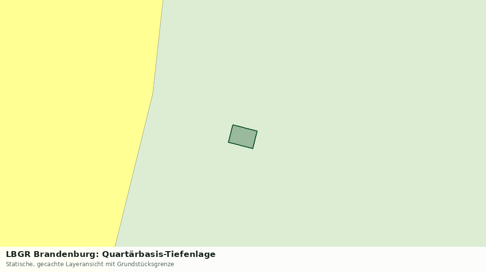 Statische Kartenansicht: LBGR Brandenburg: Quartärbasis-Tiefenlage
