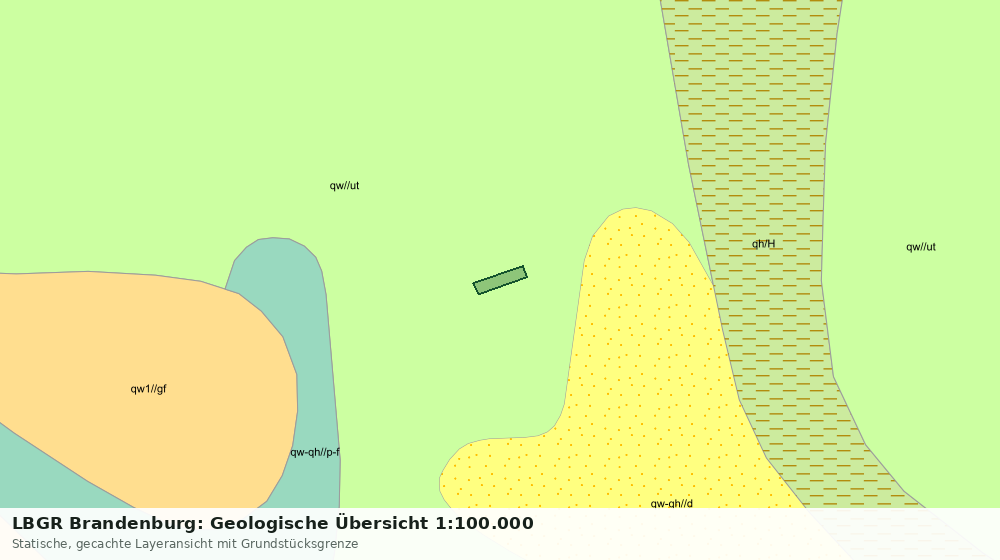 Statische Kartenansicht: LBGR Brandenburg: Geologische Übersicht 1:100.000