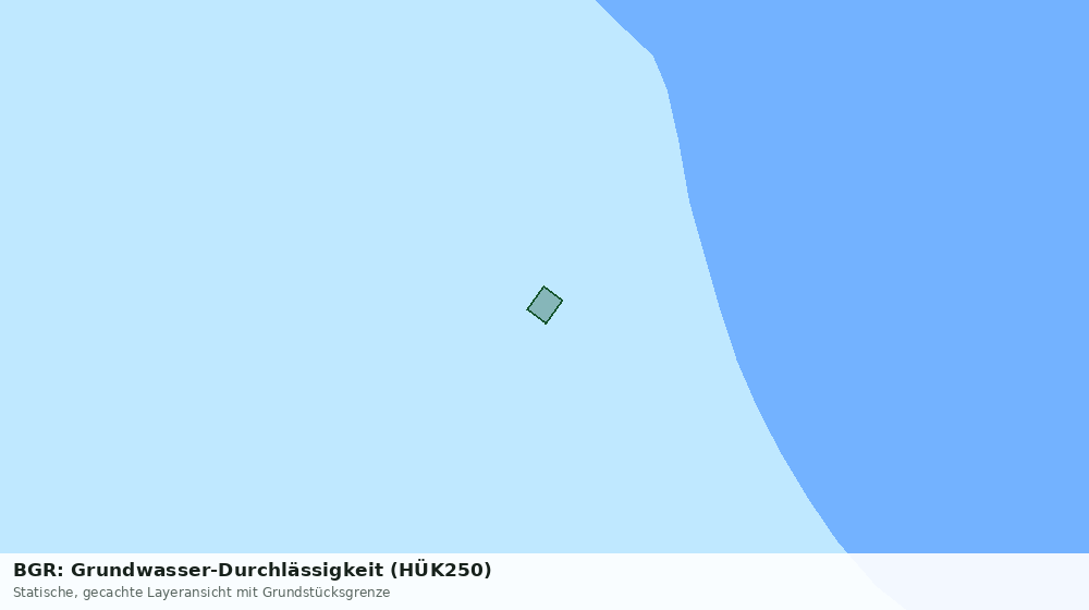 Statische Kartenansicht: BGR: Grundwasser-Durchlässigkeit (HÜK250)