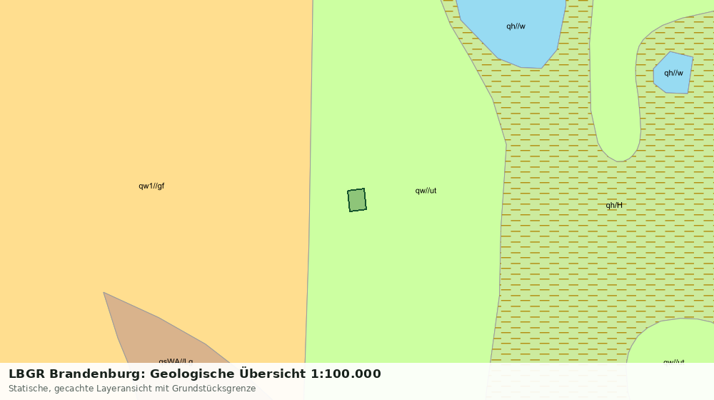 Statische Kartenansicht: LBGR Brandenburg: Geologische Übersicht 1:100.000