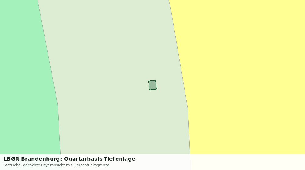 Statische Kartenansicht: LBGR Brandenburg: Quartärbasis-Tiefenlage