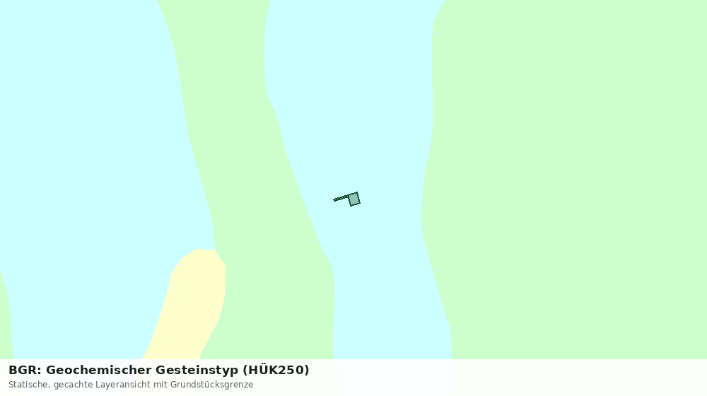 Statische Kartenansicht: BGR: Geochemischer Gesteinstyp (HÜK250)