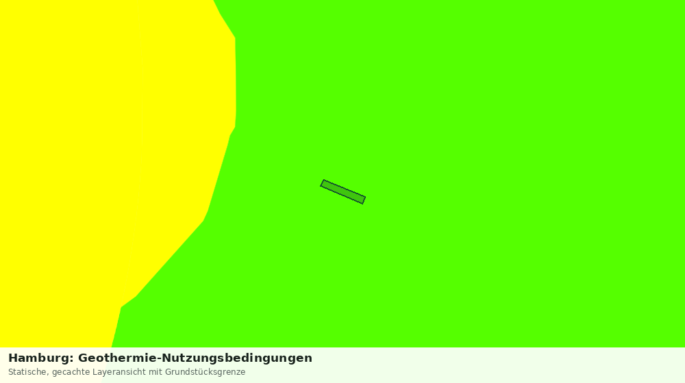 Statische Kartenansicht: Hamburg: Geothermie-Nutzungsbedingungen