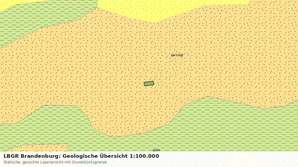Statische Kartenansicht: LBGR Brandenburg: Geologische Übersicht 1:100.000